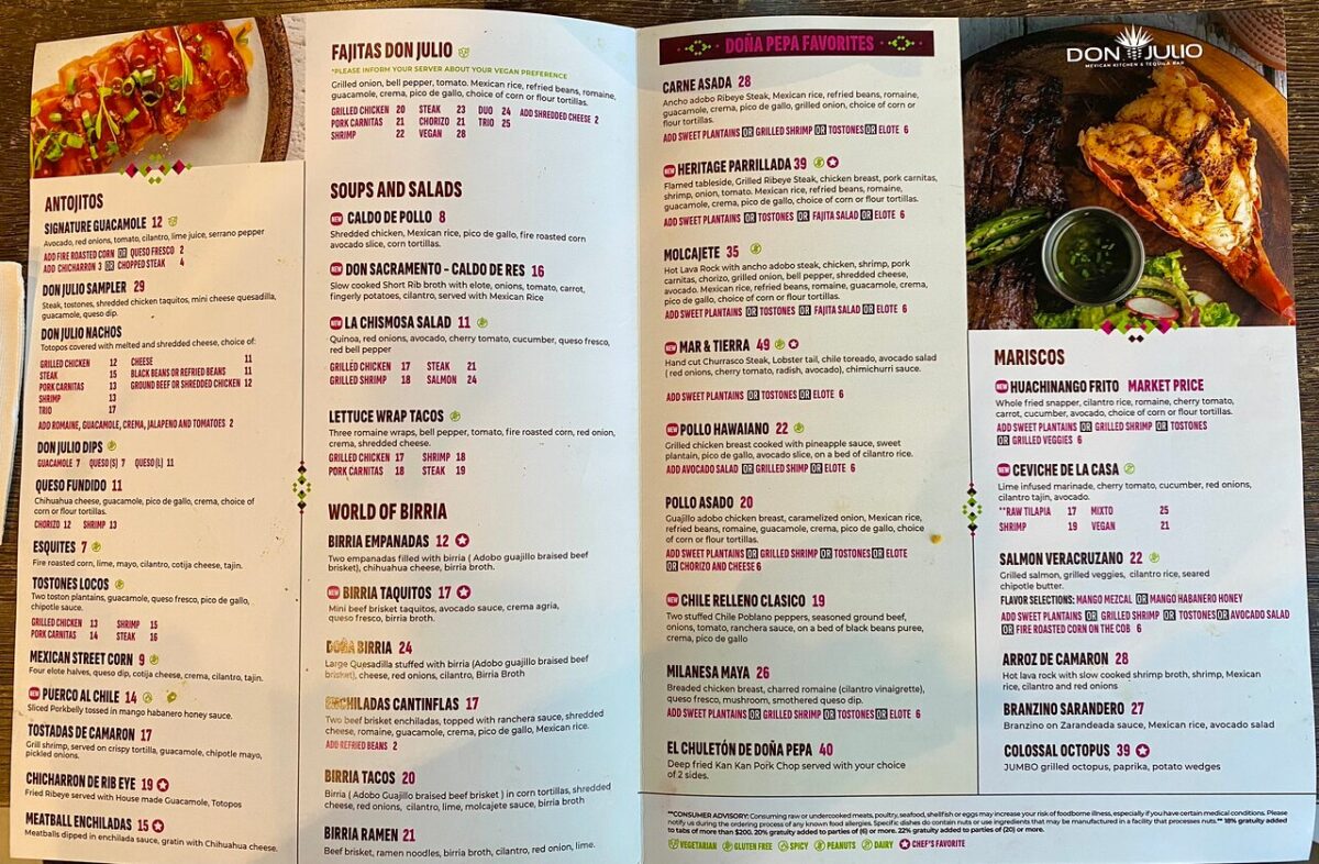 don julio's mexican restaurant fulton menu: A Comprehensive Guide to Authentic Mexican Cuisine and Pricing