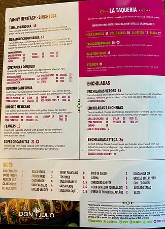 don julio's mexican restaurant fulton menu: A Comprehensive Guide to Authentic Mexican Cuisine and Pricing