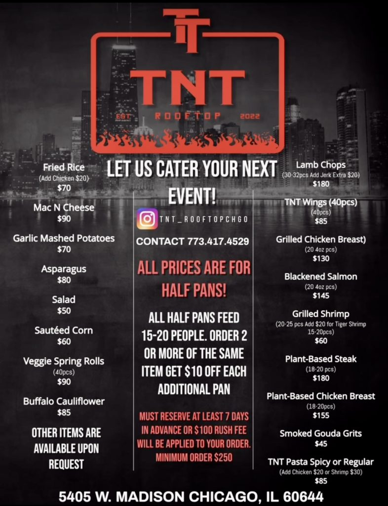 t n t restaurant menu: An In-Depth Analysis of Chicago's Premier Rooftop Culinary Offerings