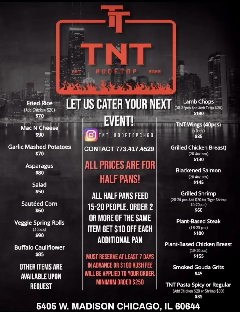 t n t restaurant menu: An In-Depth Analysis of Chicago's Premier Rooftop Culinary Offerings