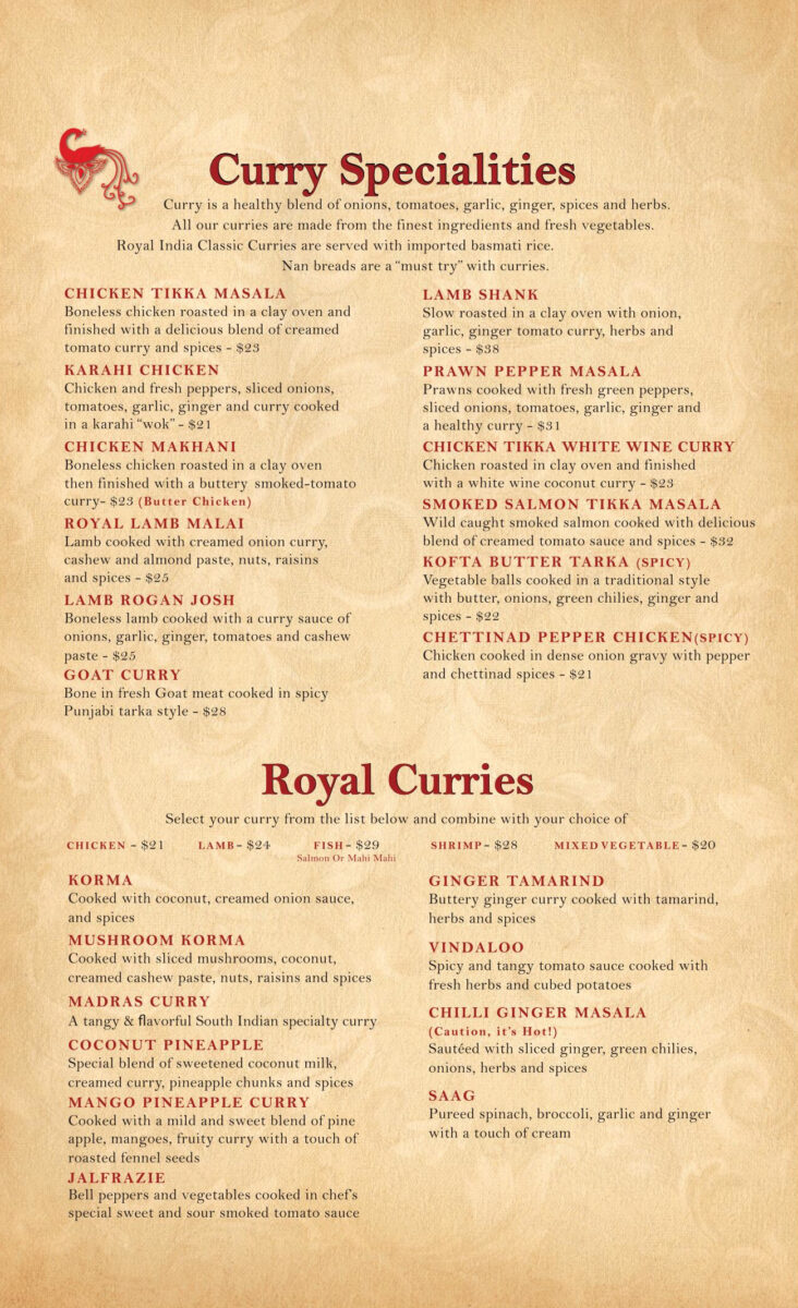 royal india restaurant menu: An Expert Analysis of Raleigh's Authentic Indian Cuisine Offerings