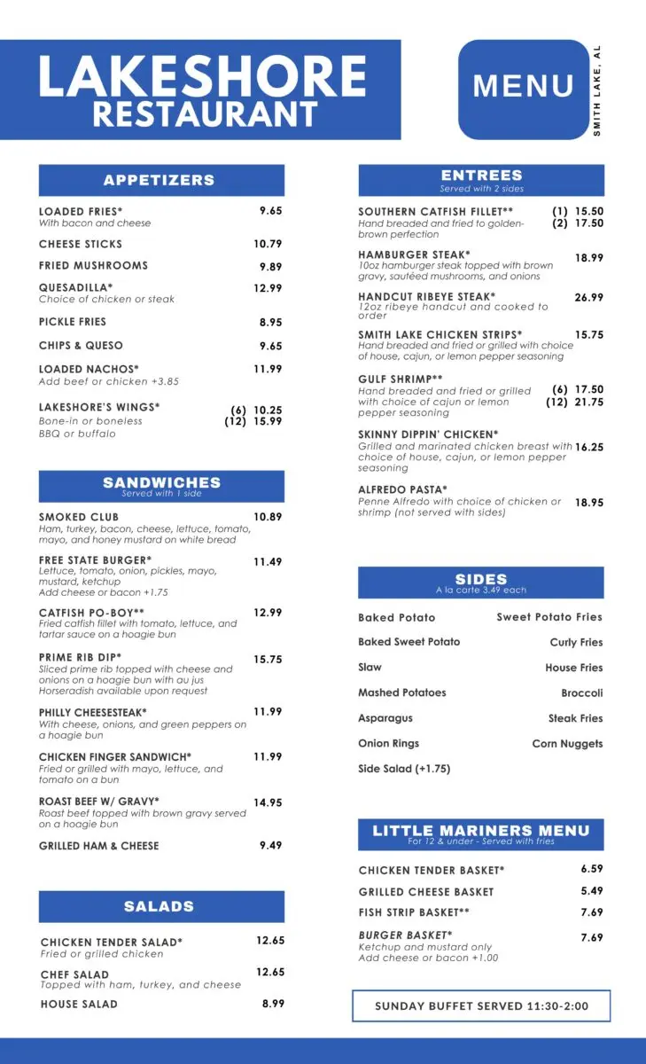 lakeshore restaurant menu: An In-Depth Guide to Dining Options and Experience