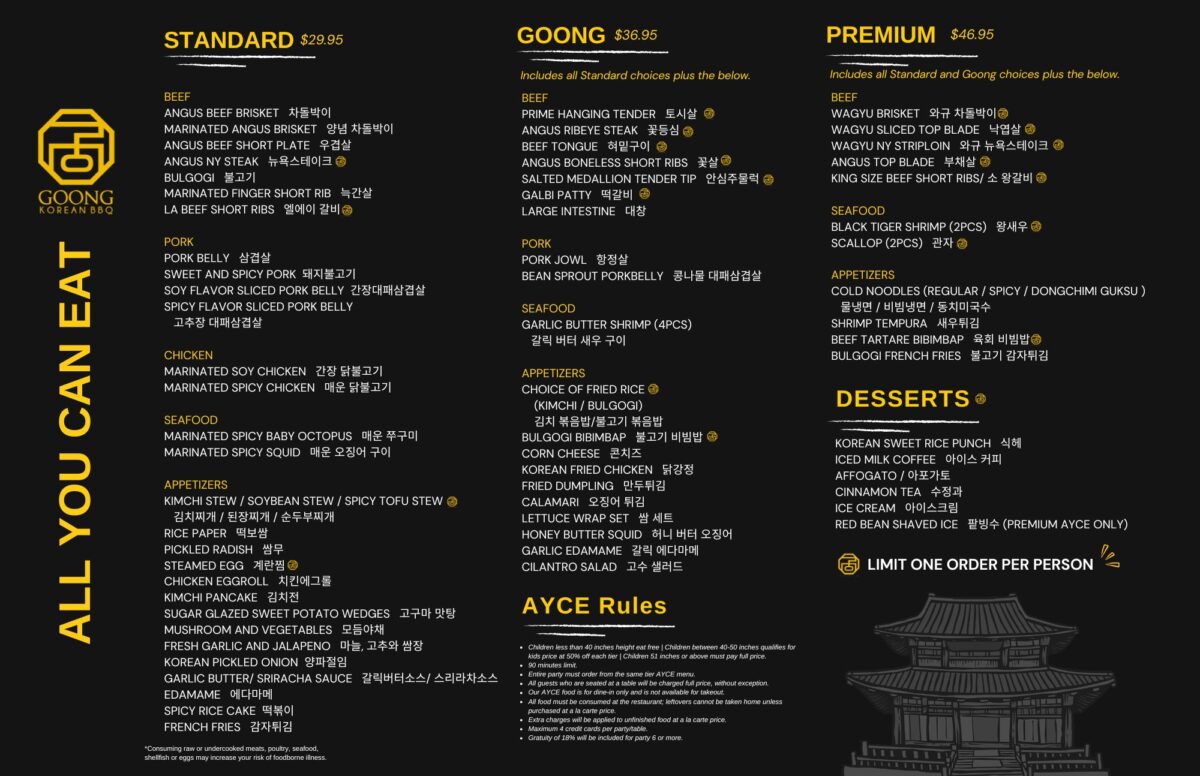 goong korean bbq restaurant menu: A Deep Dive into Premium Cuts and Authentic Korean Culinary Tradition