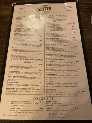 hotel sutter restaurant menu: A Deep Dive into Gold Country’s Culinary Gem
