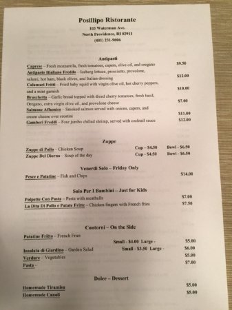 posillipo restaurant ri menu: The Definitive Guide to North Providence's Authentic Italian Experience