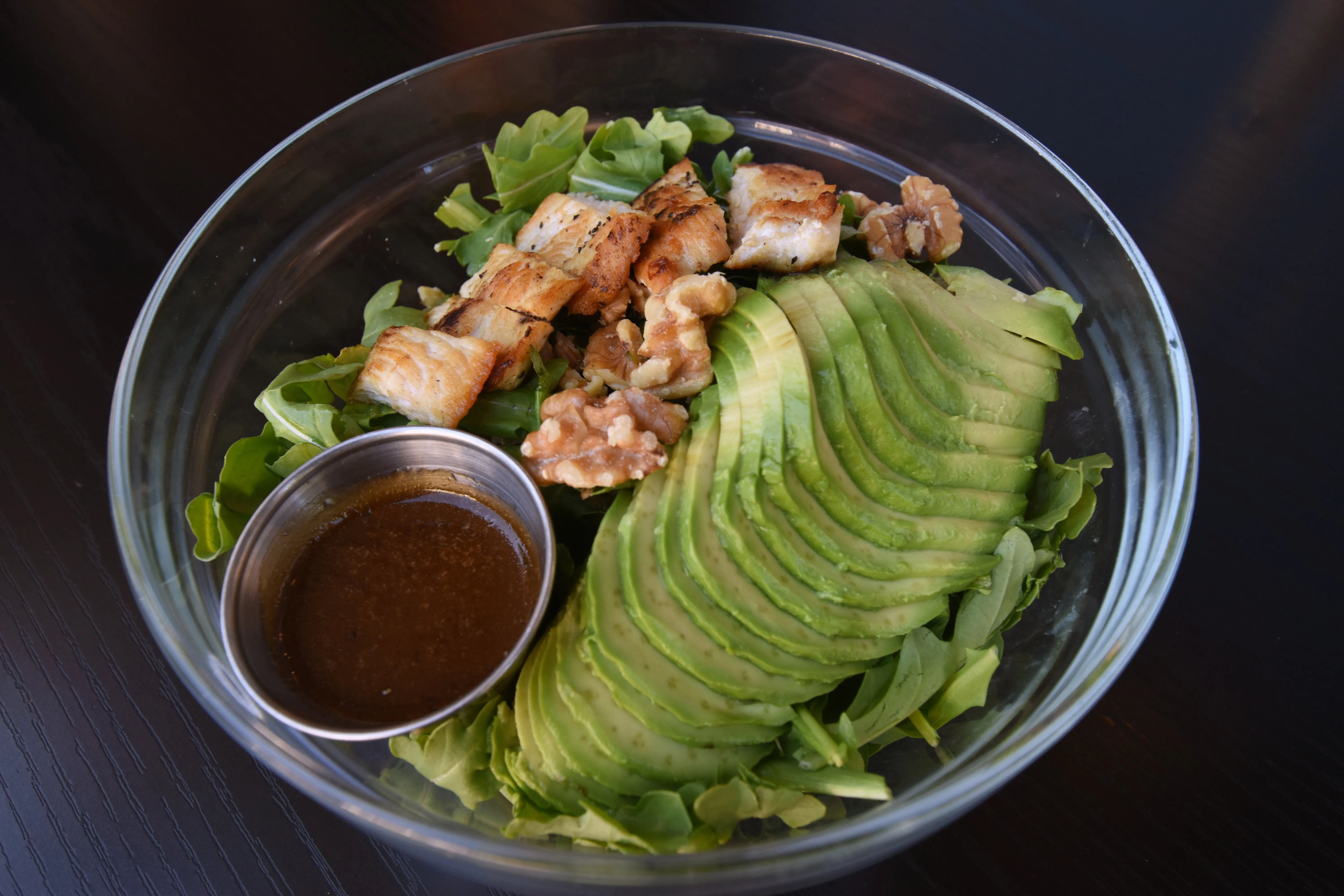 Al Pollo salad with chicken and arugula from the jazzy restaurant's lunch menu