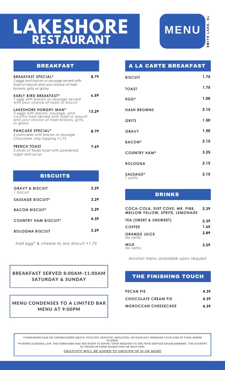 lakeshore restaurant menu: An In-Depth Guide to Dining Options and Experience