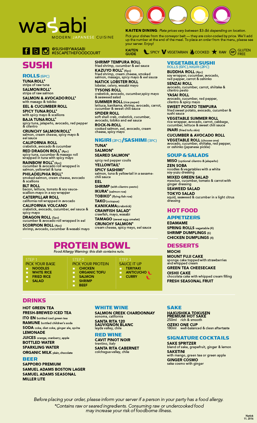 wasabi restaurant menu: A Comprehensive Guide to Japanese and Chinese Offerings